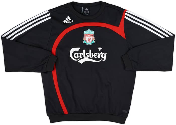 2007-08 Liverpool adidas Sweat Top - 8/10 - (S)