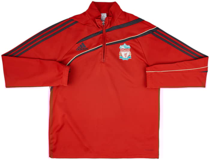 2009-10 Liverpool adidas 1/4 Zip Drill Top - 5/10 - (L/XL)