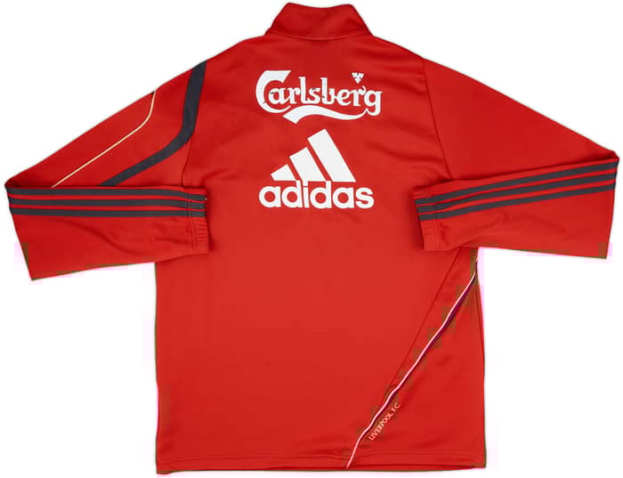 2009-10 Liverpool adidas 1/4 Zip Drill Top - 5/10 - (L/XL)