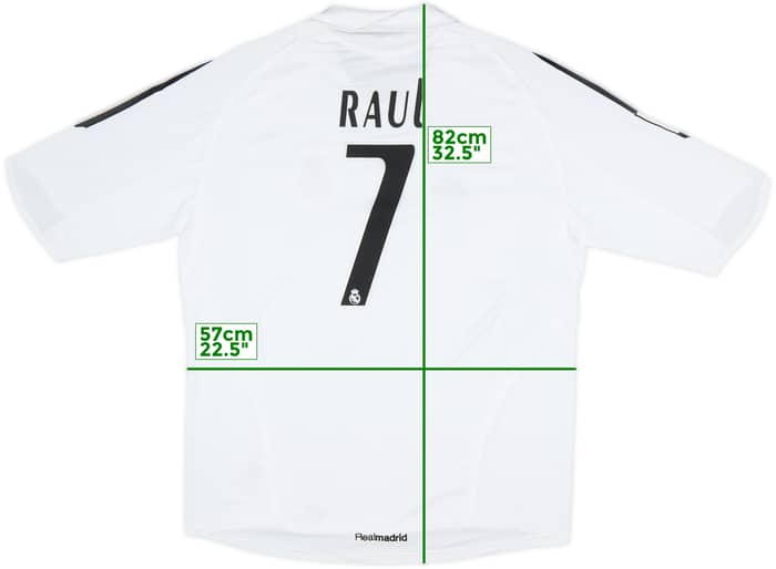 2005-06 Real Madrid Home Shirt Raul #7 - 8/10 - (XL)