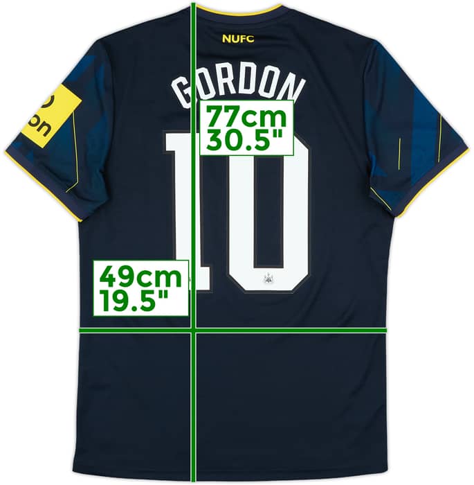 2023-24 Newcastle Third Shirt Gordon #10 - 10/10 - (M)
