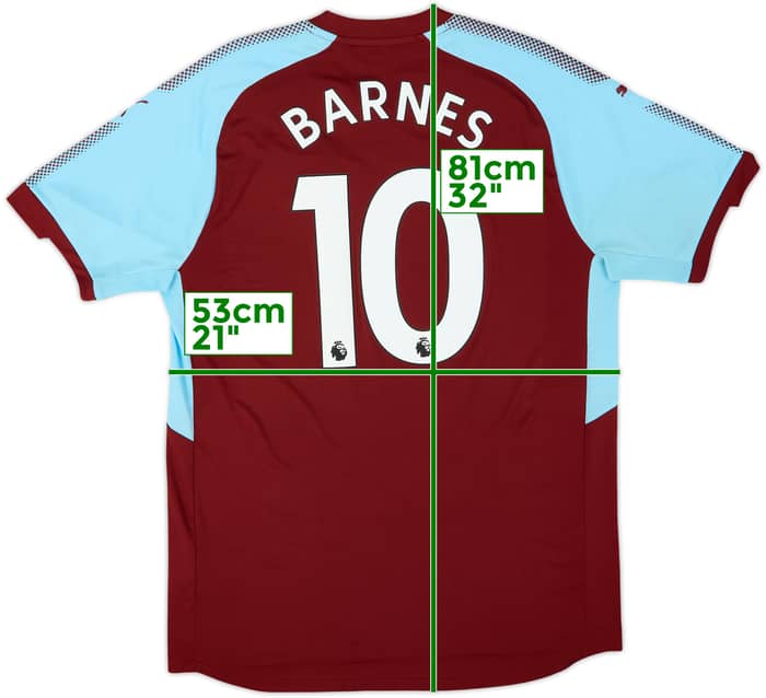 2017-18 Burnley Home Shirt Barnes #10 - 10/10 - (XL)