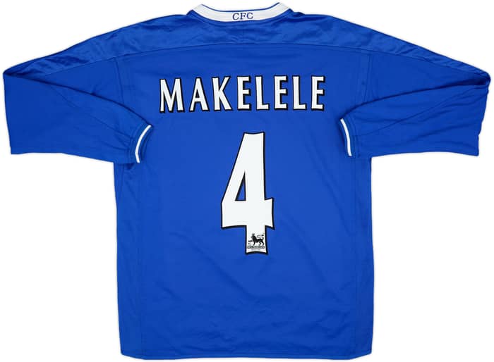 2003-05 Chelsea Home L/S Shirt Makelele #4 - 8/10 - (M)