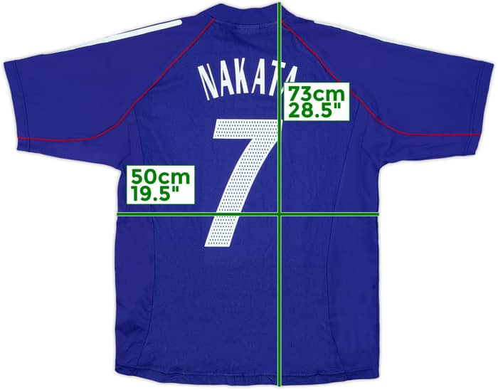 2002-04 Japan Home Shirt Nakata #7 - 8/10 - (M)