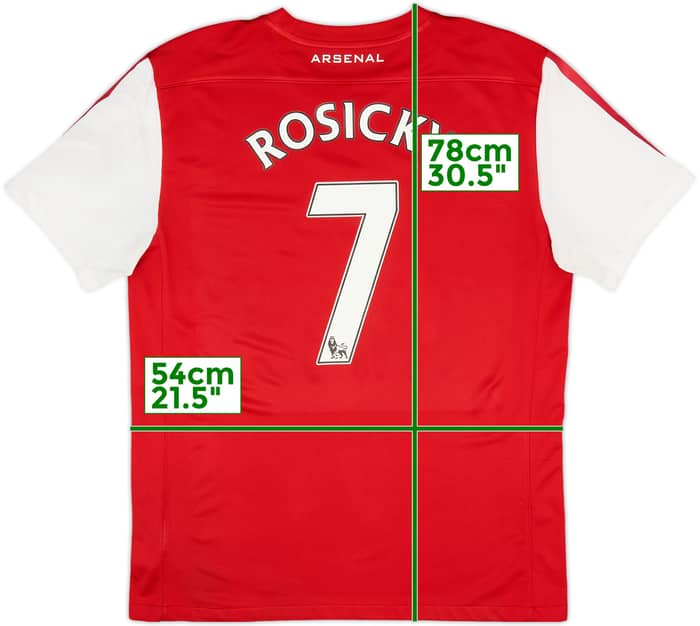 2011-12 Arsenal Home Shirt Rosicky #7 - 5/10 - (L)