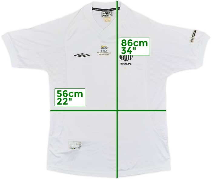 2001 Santos Home Shirt #10 - 5/10 - (L)