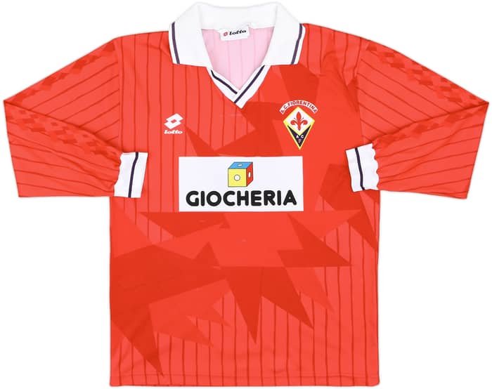 1991-92 Fiorentina Third L/S Shirt #9 - 8/10 - (M)