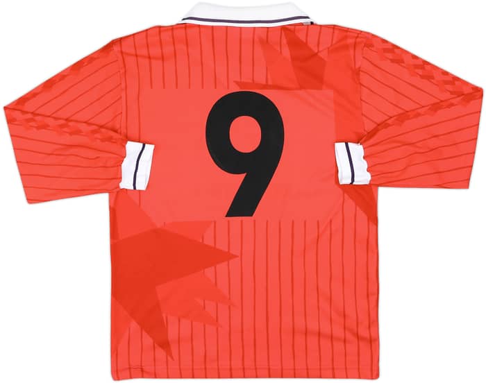 1991-92 Fiorentina Third L/S Shirt #9 - 8/10 - (M)