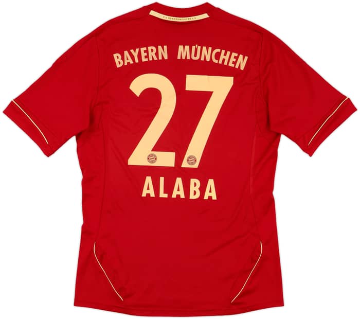 2012-13 Bayern Munich Home Shirt Alaba #27 - 7/10 - (M)