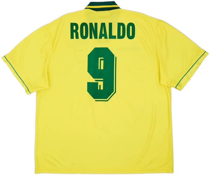 1994 Brazil Home Shirt Ronaldo #9 - 6/10 - (XXL)