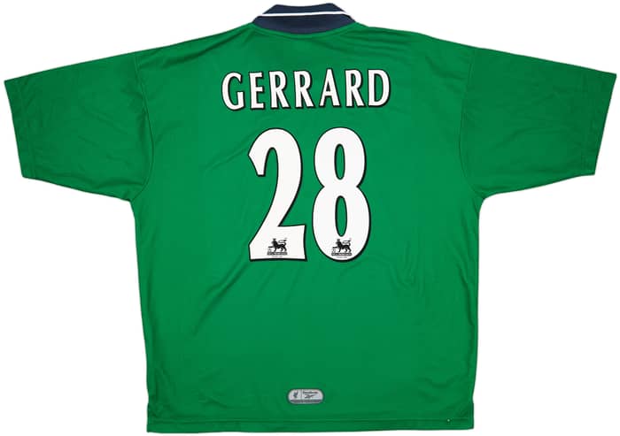 1999-00 Liverpool Away Shirt Gerrard #28 - 8/10 - (XL)
