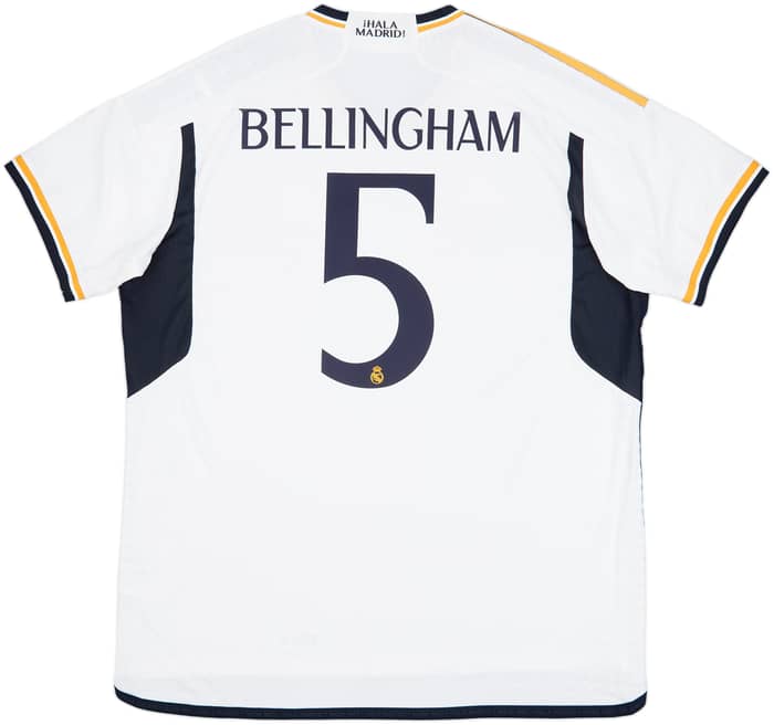 2023-24 Real Madrid Authentic Home Shirt Bellingham #5 (XXL)