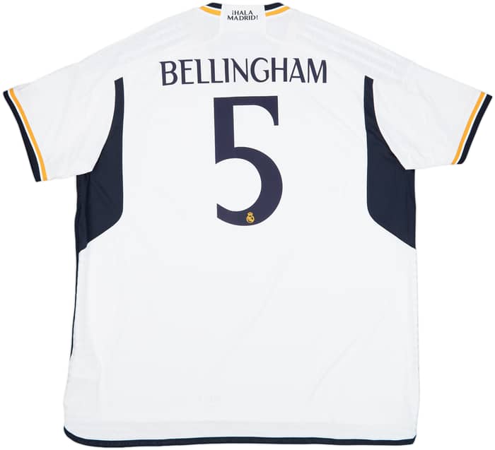 2023-24 Real Madrid Authentic Home Shirt Bellingham #5 (3XL)