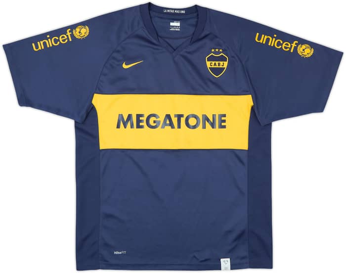 2007-08 Boca Juniors Home Shirt - 9/10 - (M)