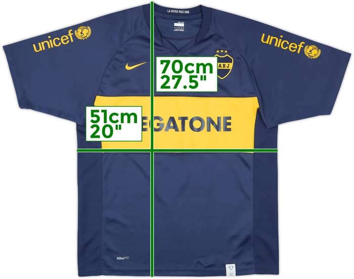 2007-08 Boca Juniors Home Shirt - 9/10 - (M)