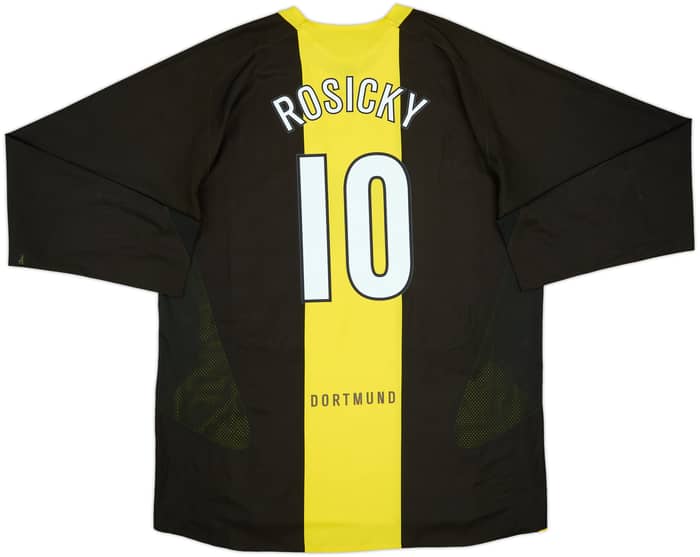 2005-06 Borussia Dortmund Player Issue Away L/S Shirt Rosicky #10 - 6/10 - (XXL)