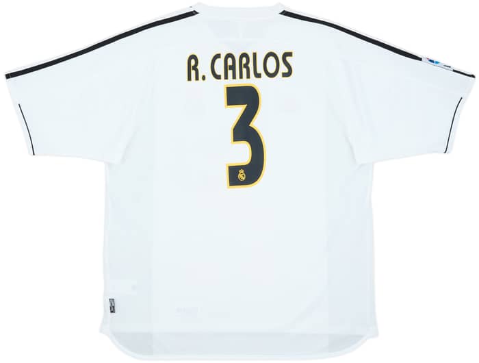 2003-04 Real Madrid Home Shirt R.Carlos #3 - 7/10 - (XL)