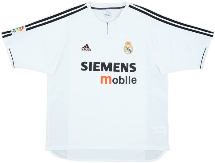 2003-04 Real Madrid Home Shirt R.Carlos #3 - 7/10 - (XL)