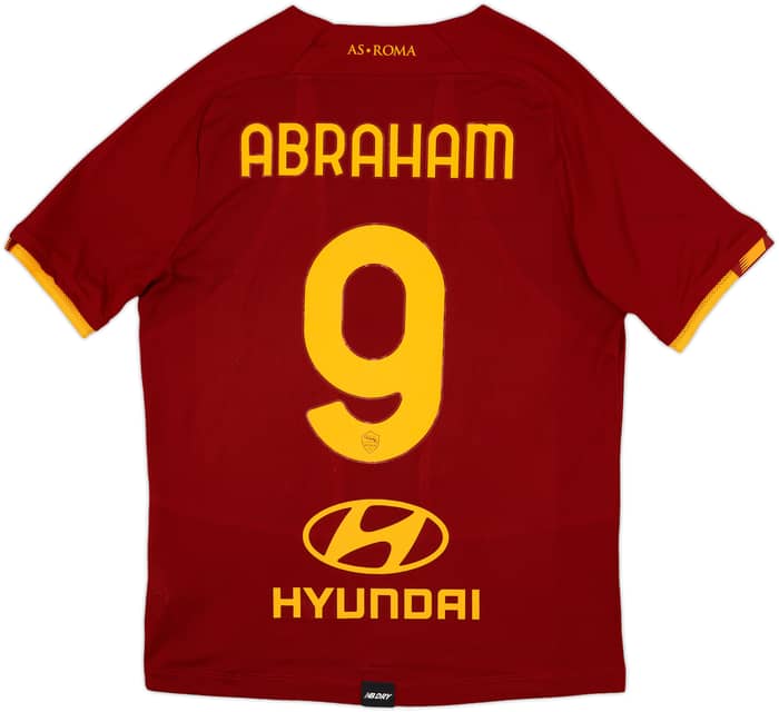 2021-22 Roma Home Shirt Abraham #9 - 9/10 - (M)