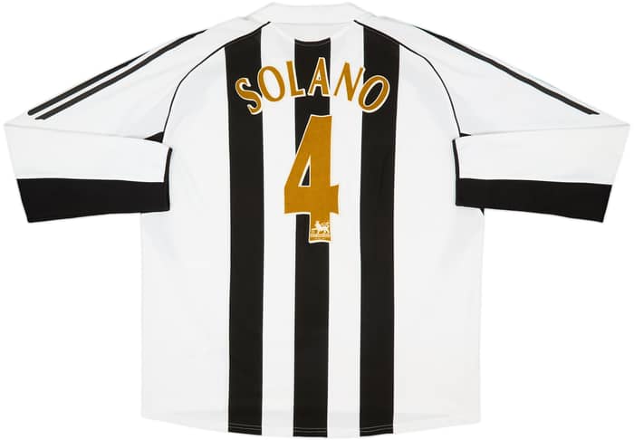 2005-07 Newcastle Home L/S Shirt Solano #4 - 9/10 - (XXL)