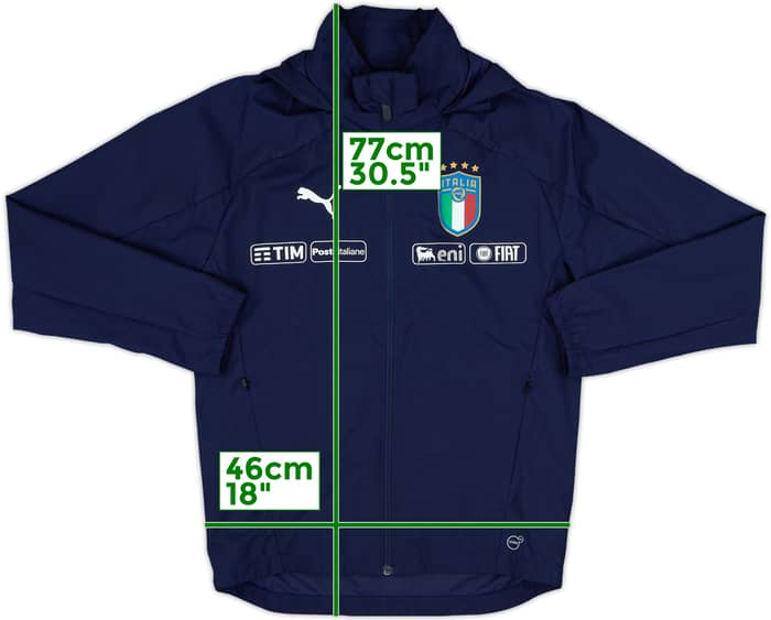 2018-19 Italy Puma Hooded Track Jacket - 8/10 - (XS)
