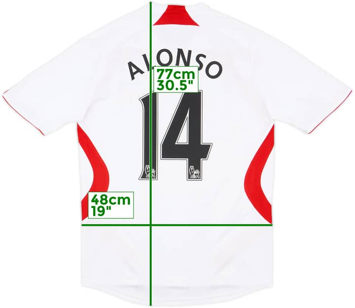 2007-08 Liverpool Away Shirt Alonso #14 - 9/10 - (S)