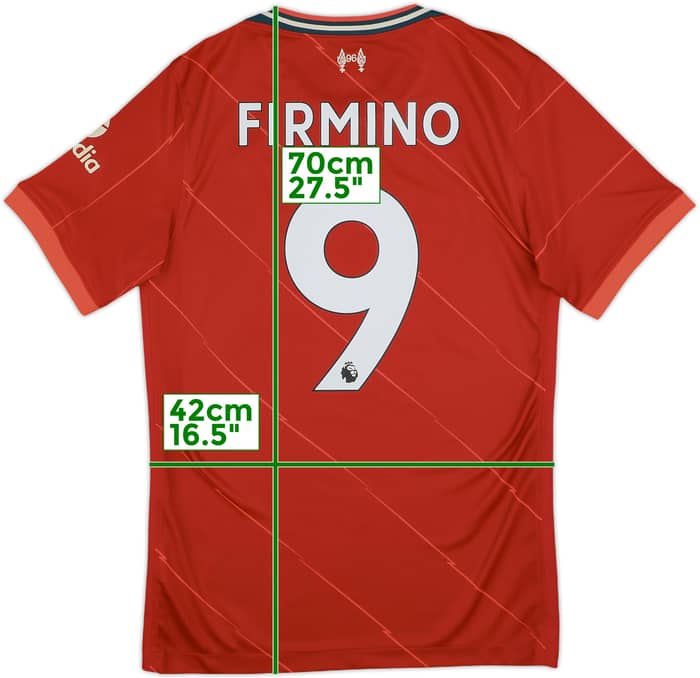 2021-22 Liverpool Home Shirt Firmino #9 - 10/10 - (S)