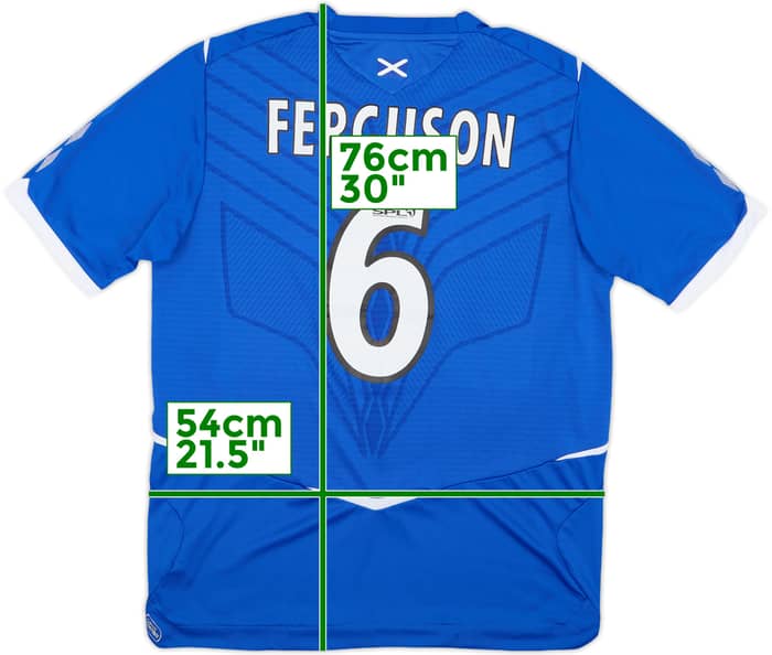 2008-09 Rangers Home Shirt Ferguson #6 - 7/10 - (L)