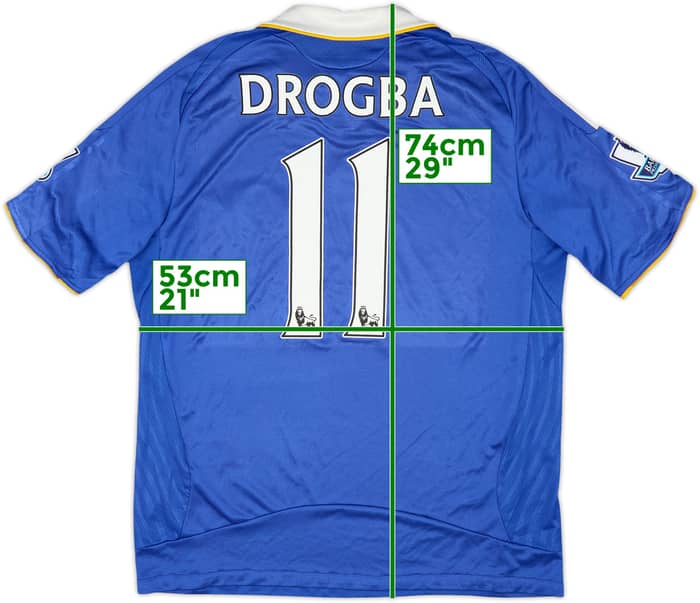 2008-09 Chelsea Home Shirt Drogba #11 - 7/10 - (L)