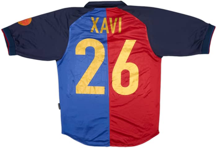 1999-00 Barcelona Centenary Home Shirt Xavi #26 - 8/10 - (S)