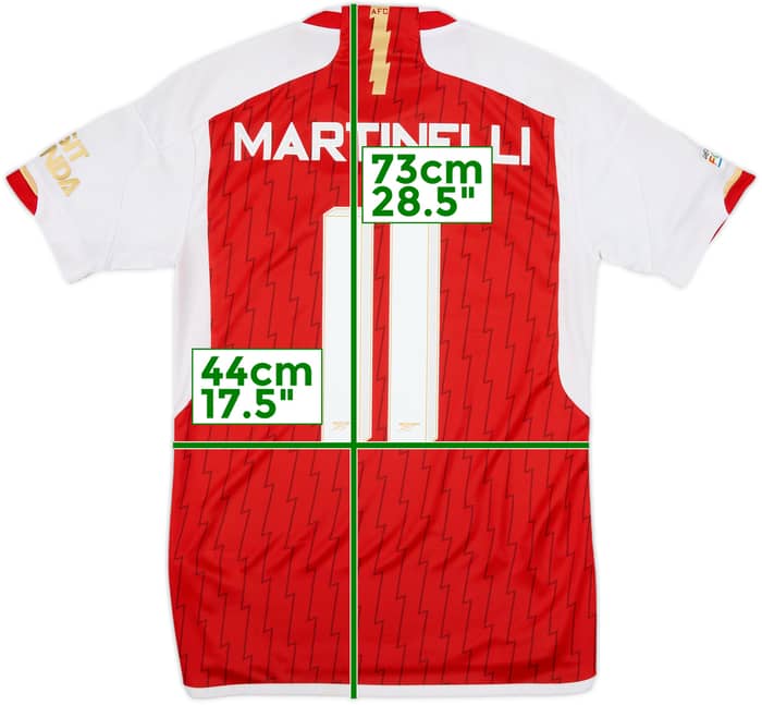 2023-24 Arsenal Home Shirt Martinelli #11 - 8/10 - (S)