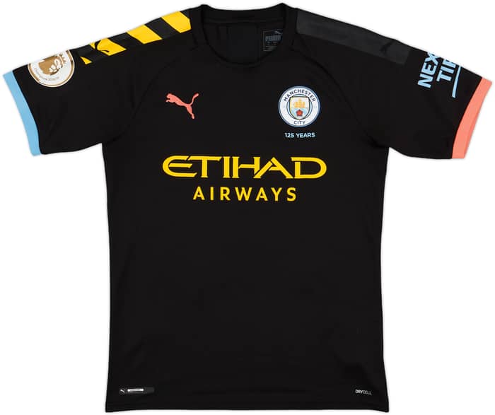 2019-20 Manchester City Away Shirt Bernardo #20 - 9/10 - (S)