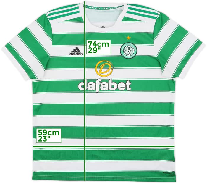 2021-22 Celtic Home Shirt - 7/10 - (XL)