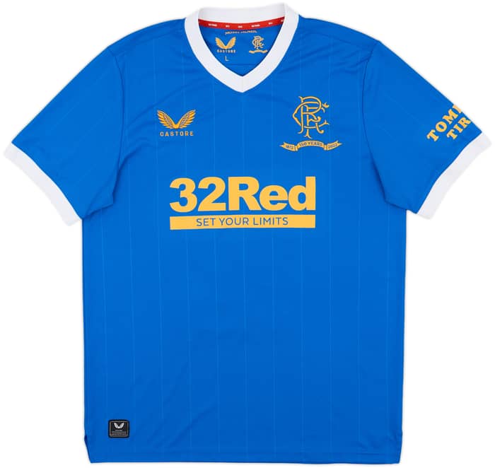 2021-22 Rangers Home Shirt Tavernier #2 - 9/10 - (L)