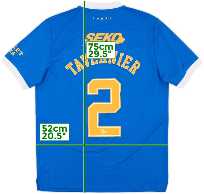 2021-22 Rangers Home Shirt Tavernier #2 - 9/10 - (L)