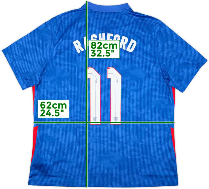 2020-21 England Away Shirt Rashford #11 - 8/10 - (XXL)
