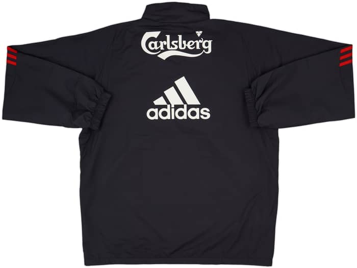 2009-10 Liverpool adidas 1/4 Zip Drill Top - 8/10 - (L)