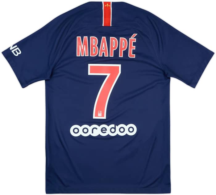 2018-19 Paris Saint-Germain Home Shirt Mbappe #7 - 8/10 - (S)