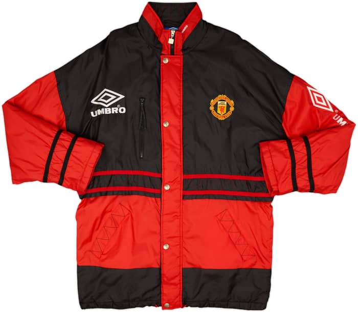 1996-97 Manchester United Umbro Padded Bench Coat - 9/10 - (L)