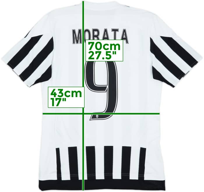 2015-16 Juventus Home Shirt Morata #9 - 8/10 - (S)
