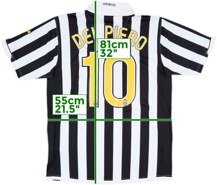 2006-07 Juventus Home Shirt Del Piero #10 - 7/10 - (L)