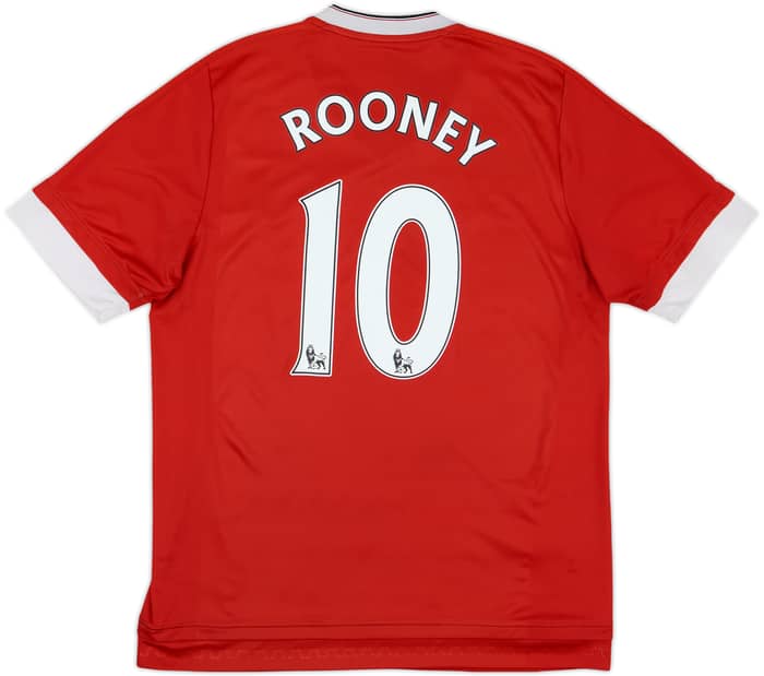 2015-16 Manchester United Home Shirt Rooney #10 - 6/10 - (L)