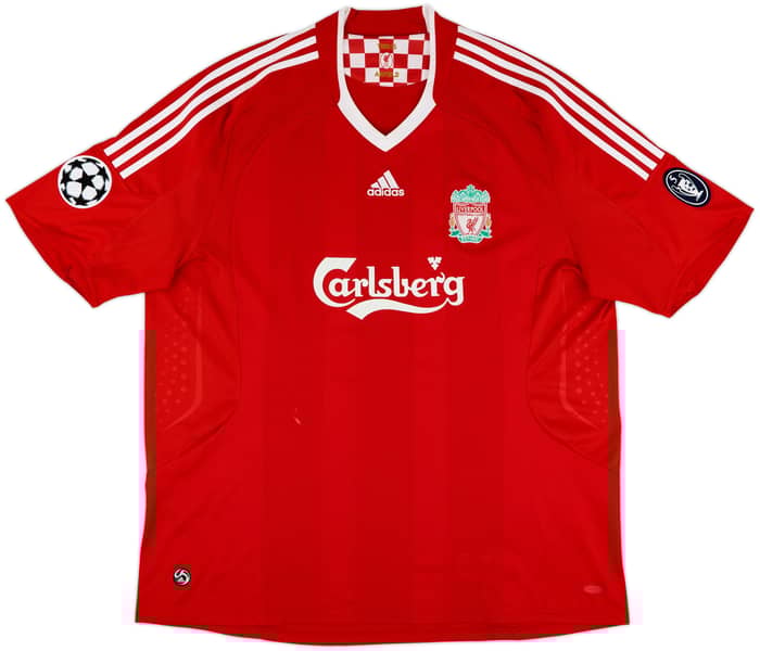 2008-10 Liverpool Home Shirt Gerrard #8 - 7/10 - (3XL)