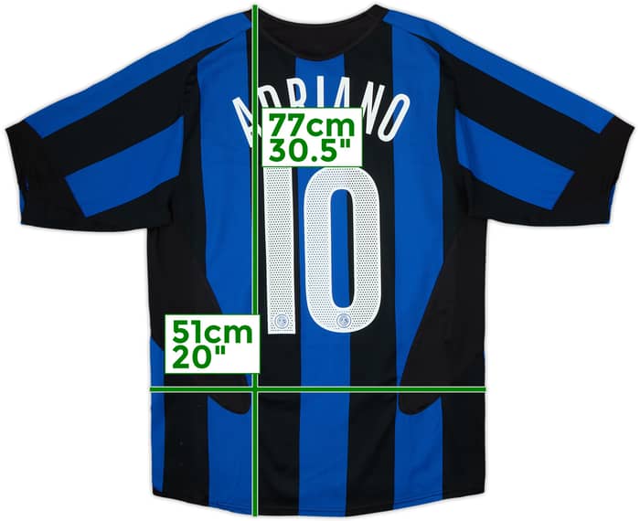 2005-06 Inter Milan Home Shirt Adriano #10 - 5/10 - (M)