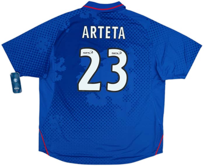 Camiseta de local del Rangers 2002-03 Arteta #23 (XXL)