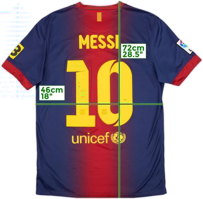 2012-13 Barcelona Home Shirt Messi #10 - 6/10 - (S)