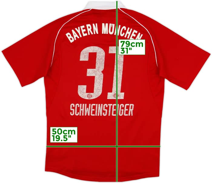 2005-06 Bayern Munich Home Shirt Schweinsteiger #31 - 5/10 - (S)