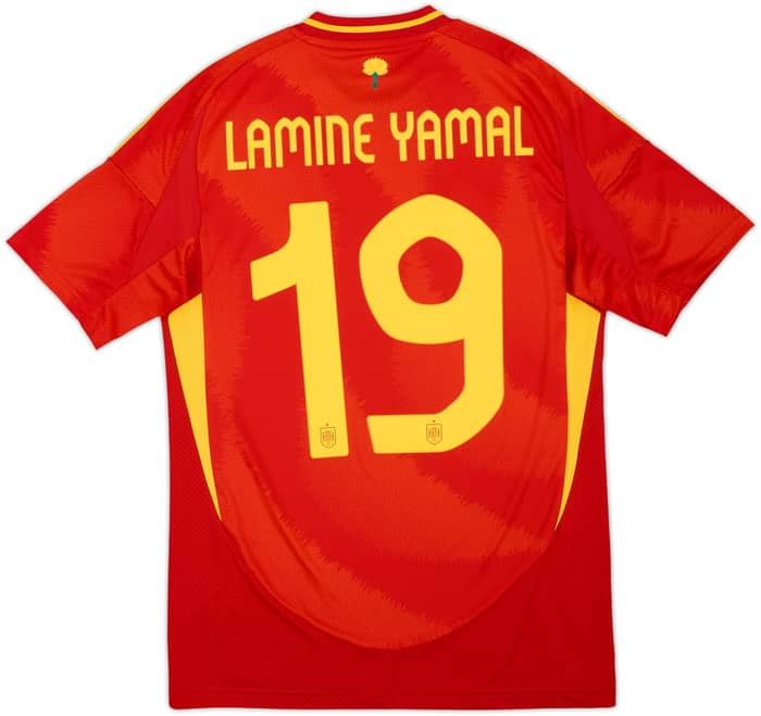 2024-25 Spain Home Shirt Lamine Yamal #19 - 9/10 - (S)