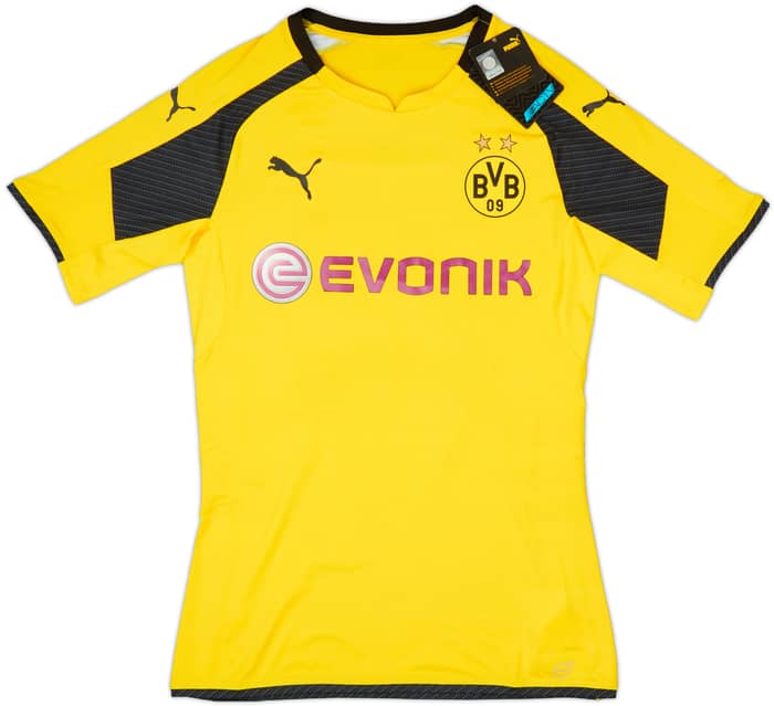 2016-17 Borussia Dortmund Authentic (ACTV) European Home Shirt Pulisic #22 (L)