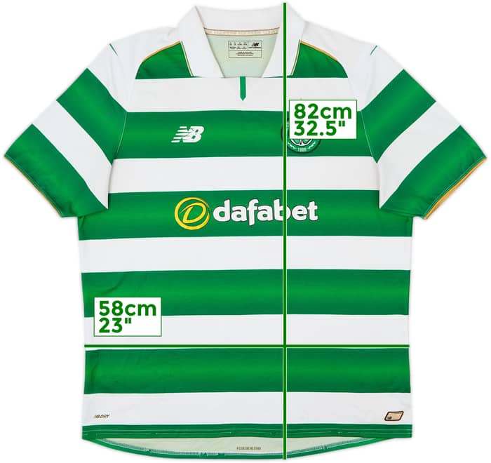 2016-17 Celtic Home Shirt - 5/10 - (XL)